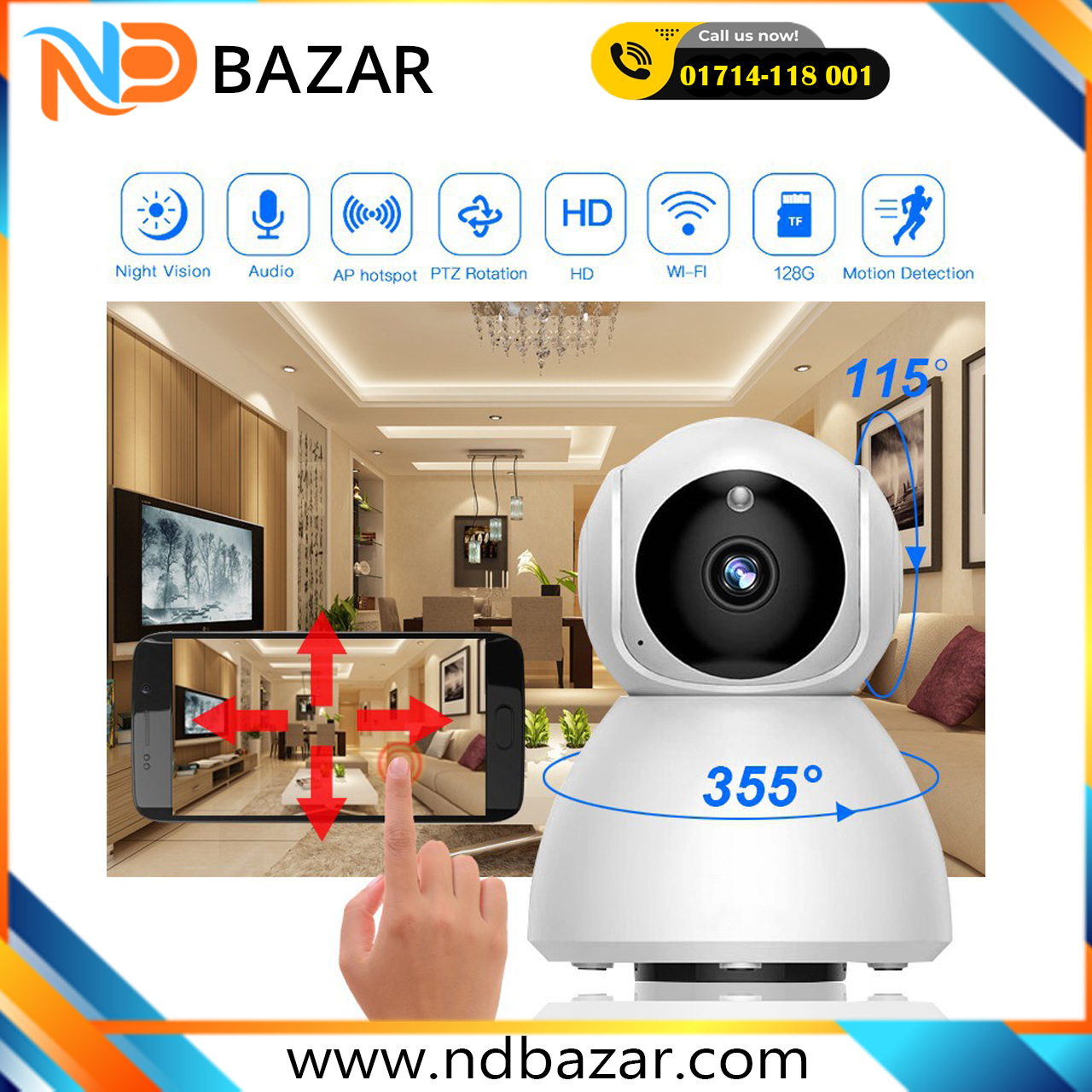 New Arrival ROBOT 3 Mega Pixel IP Camera